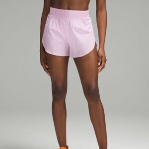 Lululemon Fast and Free shorts in Vita Pink
